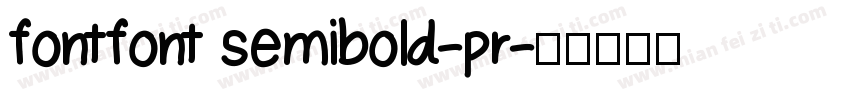 fontfont semibold-pr字体转换